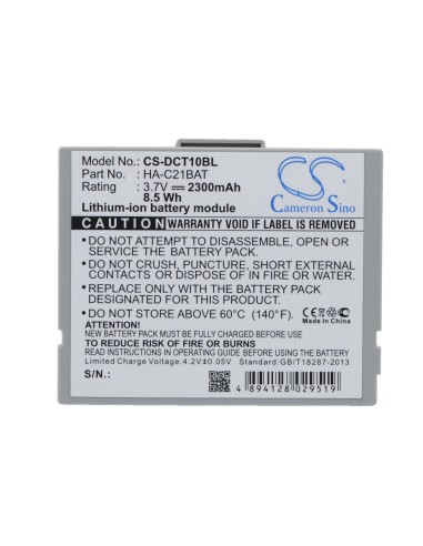 Battery for Casio It10 3.7V, 2300mAh - 8.51Wh