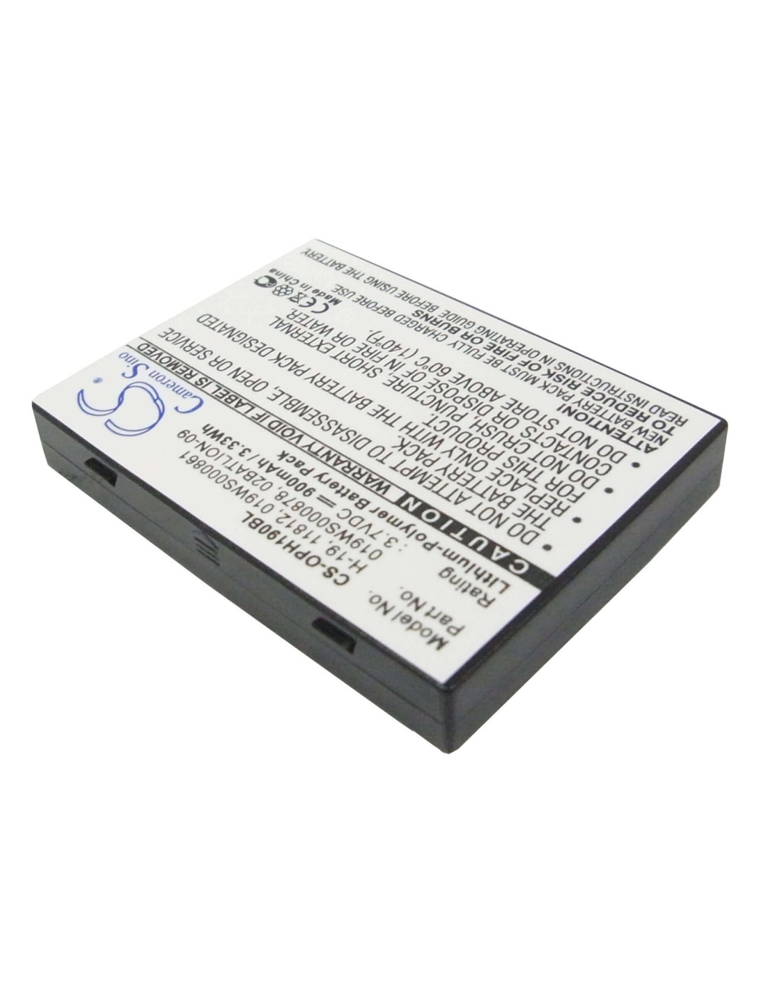 Battery for Opticon H-19, H-19a, H-19d 3.7V, 900mAh - 3.33Wh