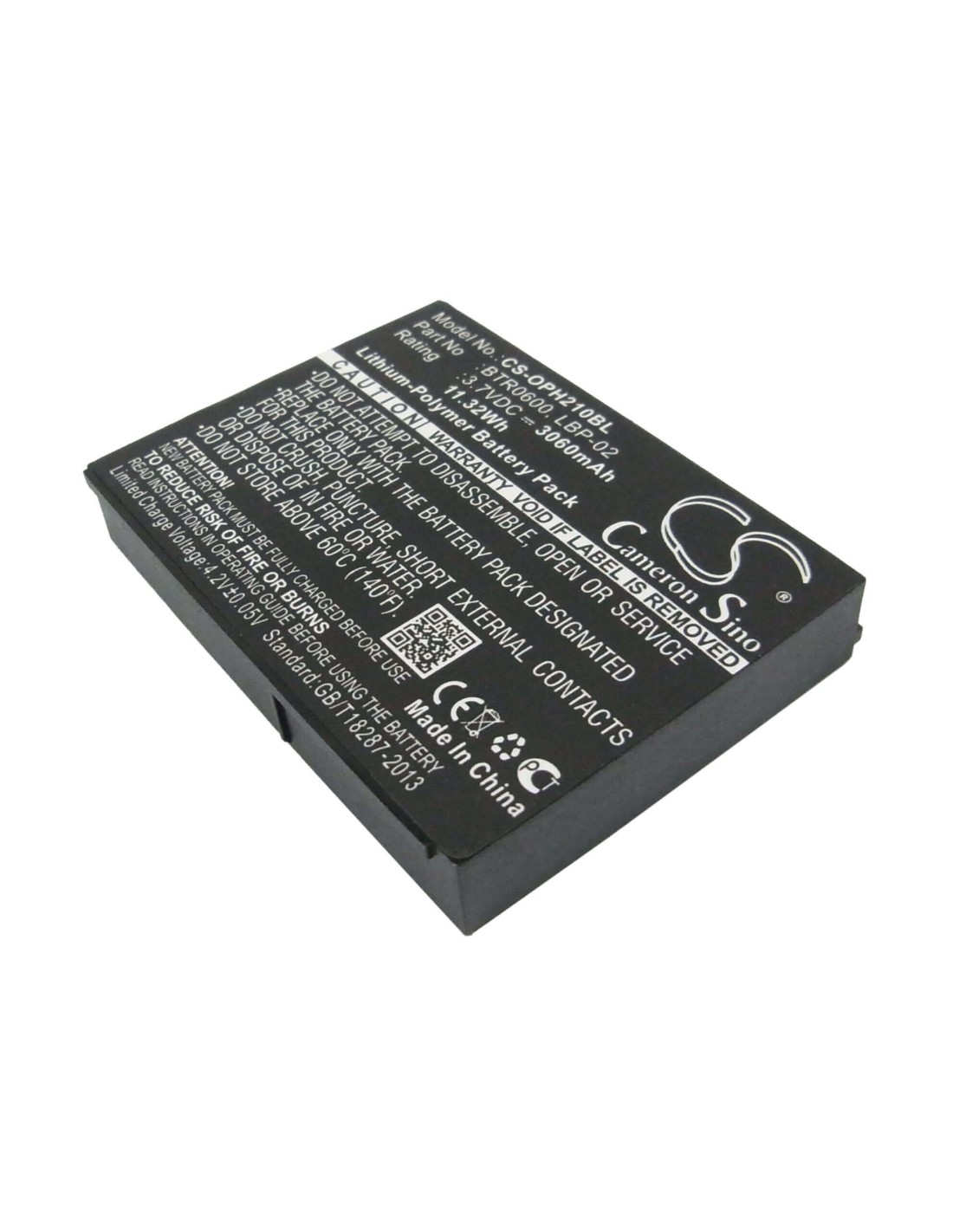 Battery for Opticon H21, H22, H21 1d 3.7V, 3060mAh - 11.32Wh