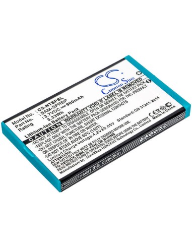 Battery for Nintendo Advance Sp, Gba Sp 3.7V, 900mAh - 3.33Wh