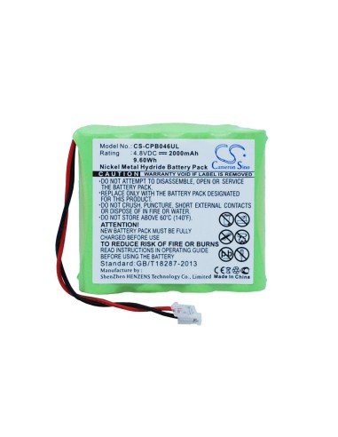 4.8V AA Battery Pack 2000mAh with Universal connector