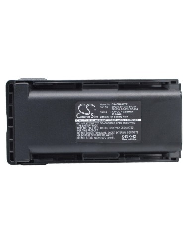 Battery for Icom Ic-f70, Ic-f80, Ic-f70d 7.4V, 3240mAh - 23.98Wh