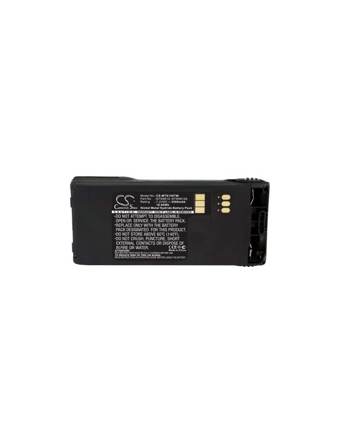 Battery for Motorola Xts1500, Xts2500, Pr1500 7.5V, 2500mAh - 18.75Wh