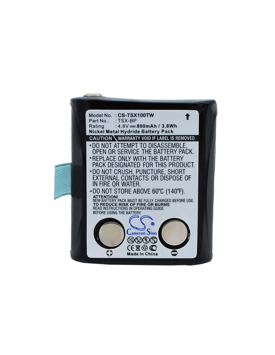Battery for Trisquare Tsx100, Tsx300 4.8V, 800mAh - 3.84Wh