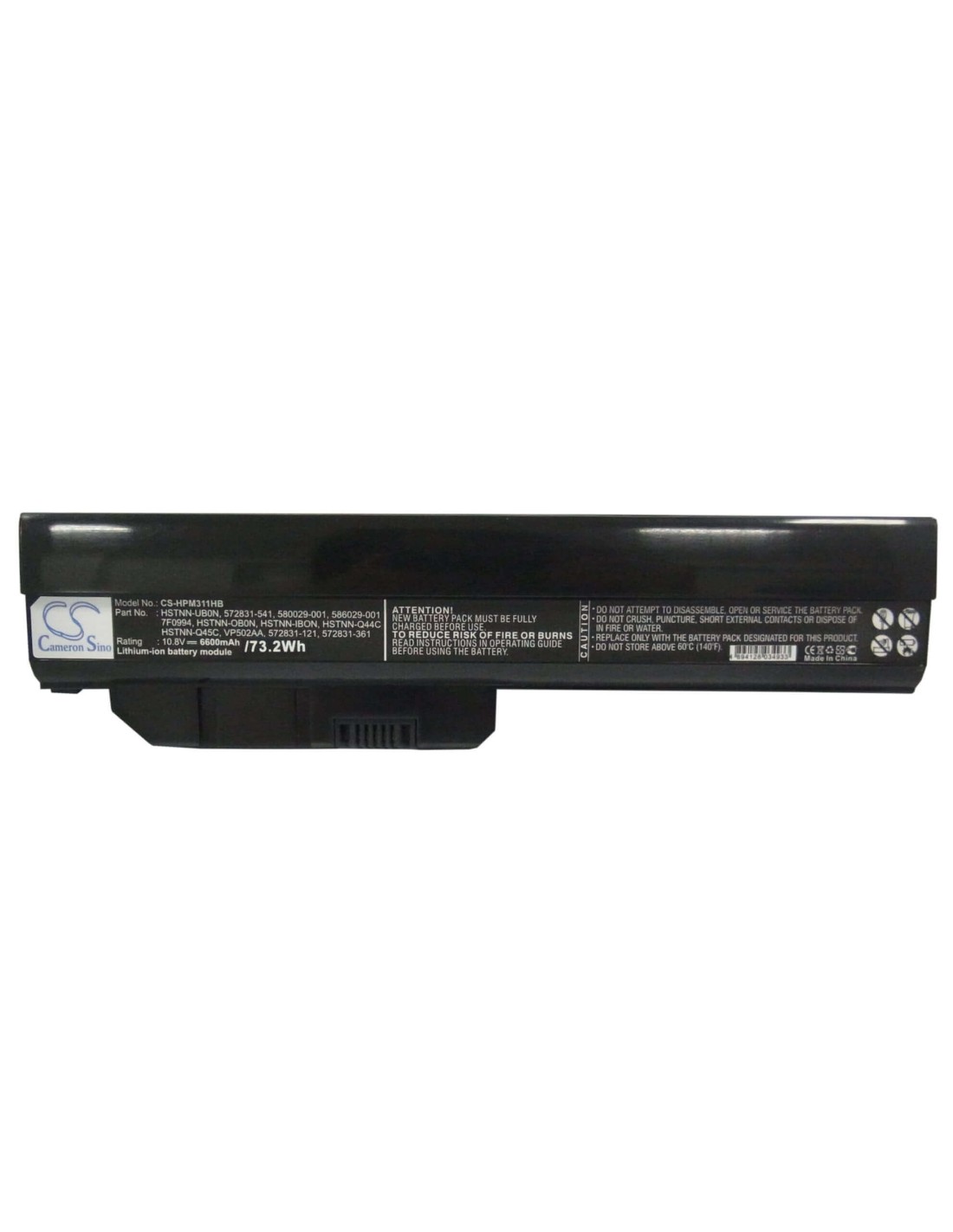 Battery for Hp Mini 311, Mini 311-1012tu, Mini 311-1007tu 10.8V, 6600mAh - 71.28Wh