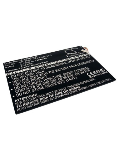 Battery for Acer Iconia Tab W510, Iconia Tab P3-171, Aspire P3-171-3322y2g06as 3.7V, 7300mAh - 27.01Wh
