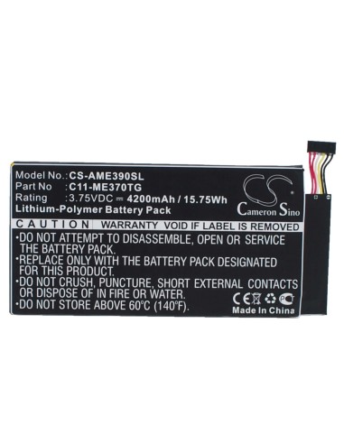 Battery for Asus Me370tg 3.75V, 4200mAh - 15.75Wh