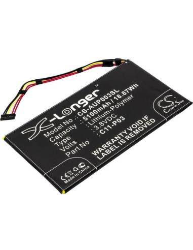 Battery for Asus Padfone 2 Tablet, Padfone 2 (a68) Tablet 3.8V, 5100mAh - 19.38Wh