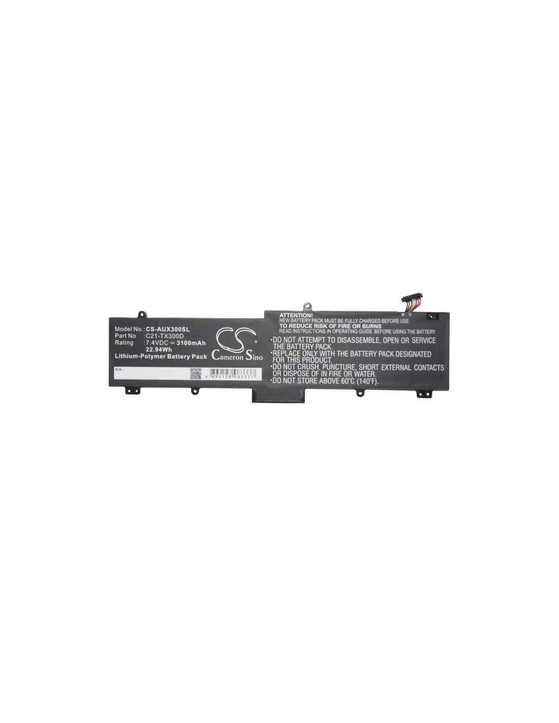 Battery for Asus Transformerbook Tx300ca, Tx300k3317ca, Tx300k3537ca 7.4V, 3100mAh - 22.94Wh