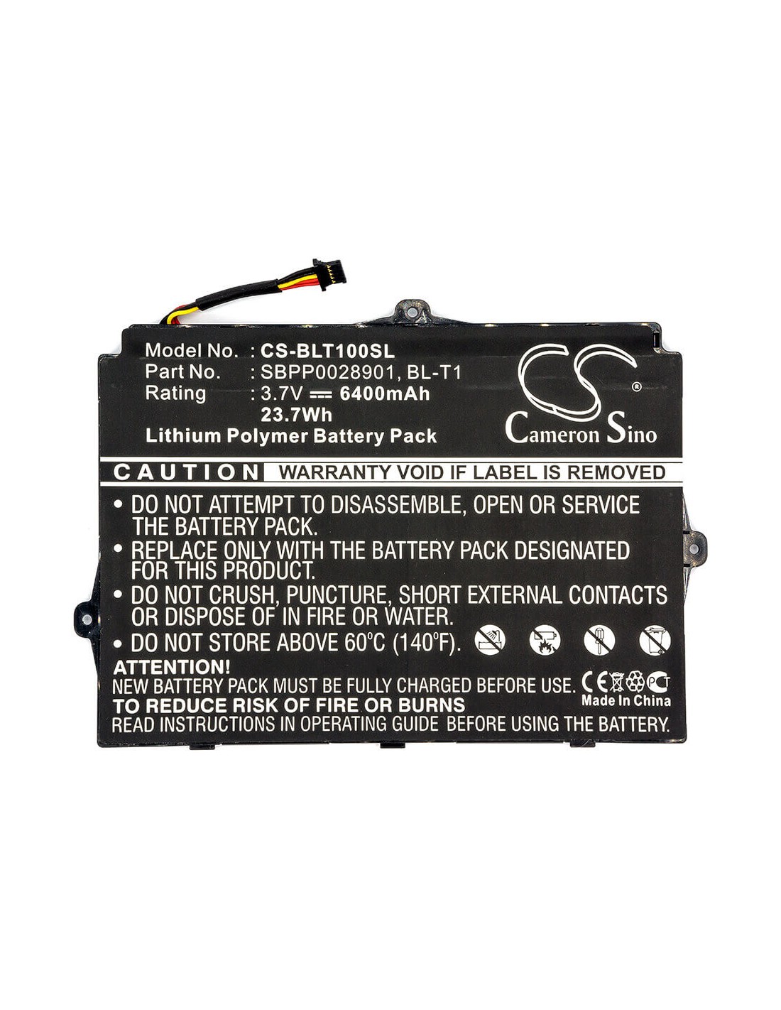 Battery for Lg Optimus Pad V900, Optimus Pad L-06c 3.7V, 6400mAh - 23.68Wh