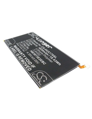 Battery for Huawei Mediapad X1 7.0, 7d-501l, 7d-501u 3.8V, 4850mAh - 18.43Wh