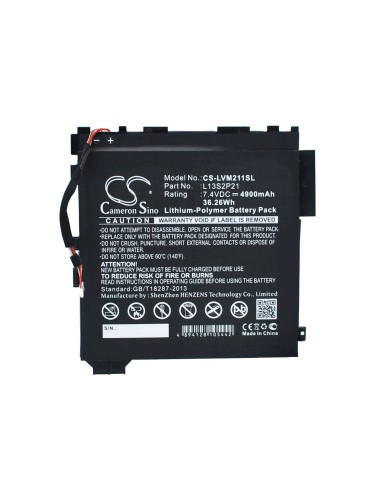 Battery for Lenovo Ideatab Miix 2 11 7.4V, 4900mAh - 36.26Wh