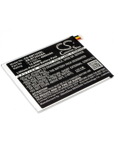 Battery for Samsung Galaxy Tab A 8.0, Sm-t350, Sm-t355 3.7V, 4000mAh - 14.80Wh