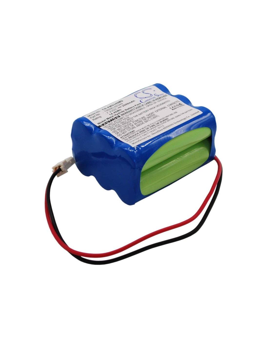 Battery for Alaris Medicalsystems Gw Volumetric Pump, Carefusion, Ivac Pompe Asena Gw 7.2V, 2000mAh - 14.40Wh