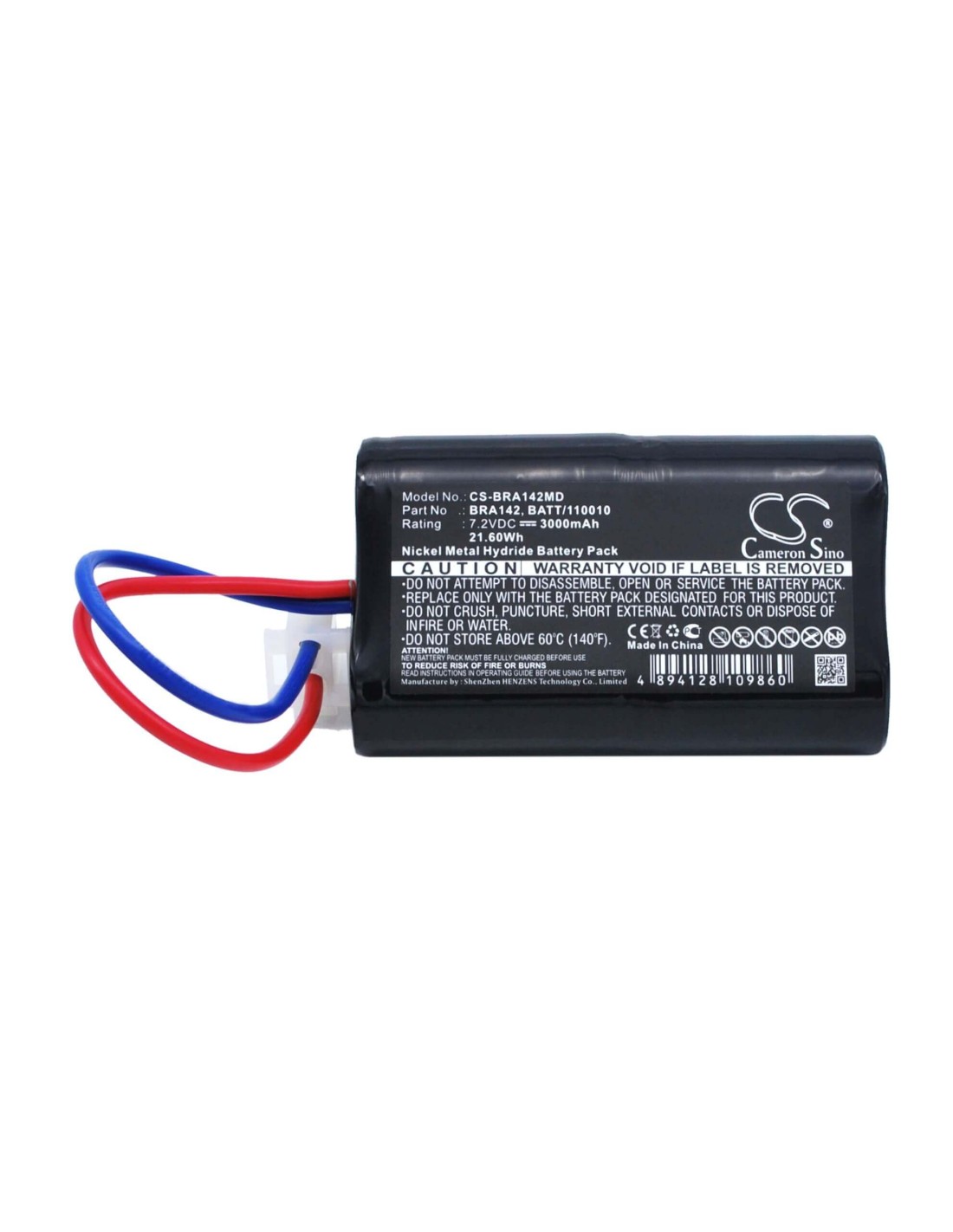 Battery for Braun Perfusor Ft91, Perfusor F, Perfusor Secura P 7.2V, 3000mAh - 21.60Wh