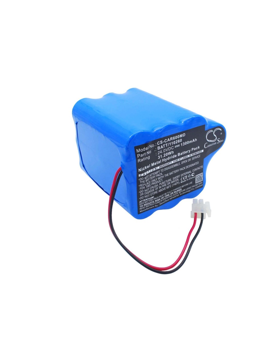 Battery for Cardioline Ecg Delta 60, Ecg Delta 60plus 24.0V, 1300mAh - 31.20Wh