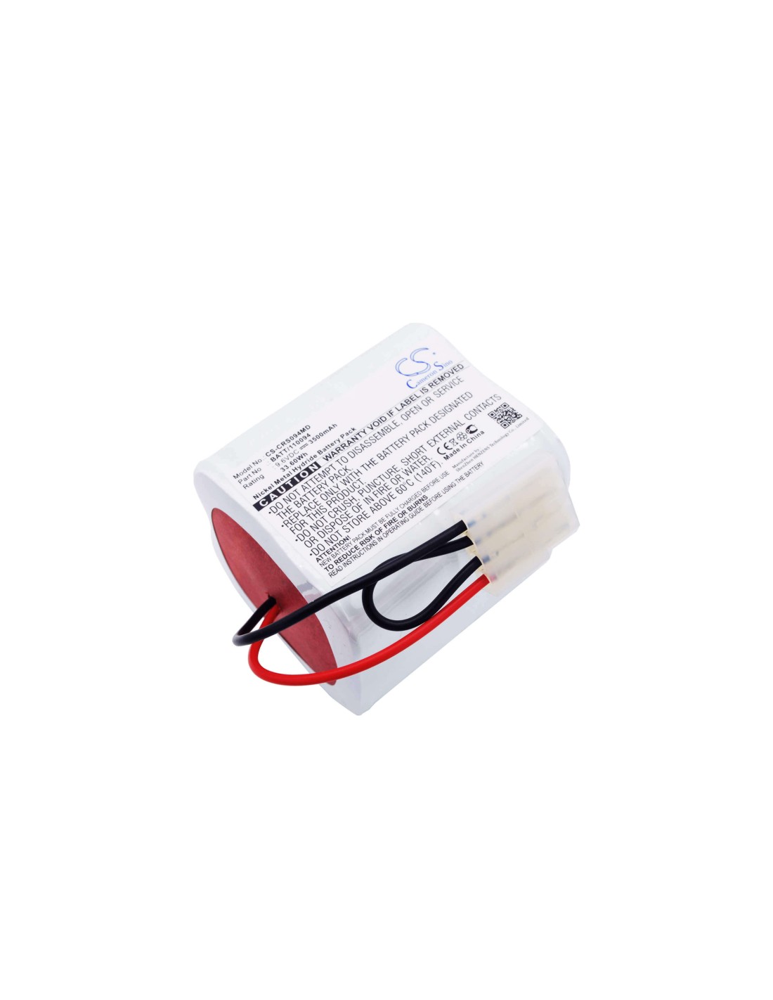 Battery for Criticon Oxyshuttle 9.6V, 3500mAh - 33.60Wh