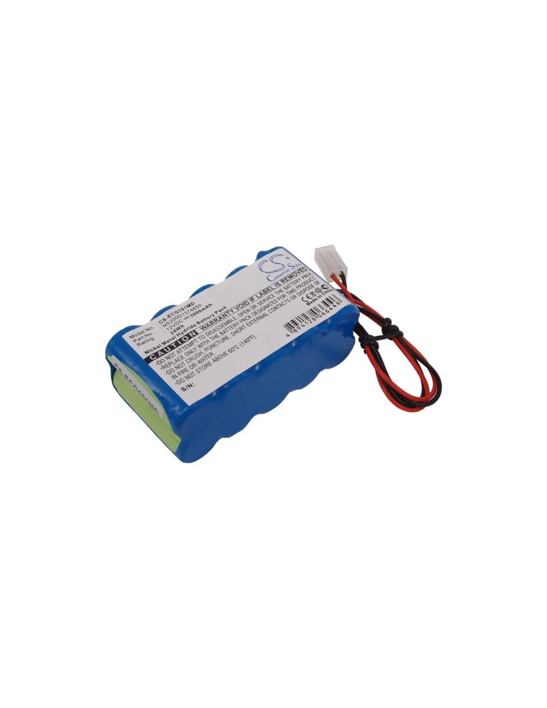 Battery for Biocare Ecg-101 12.0V, 2000mAh - 24.00Wh