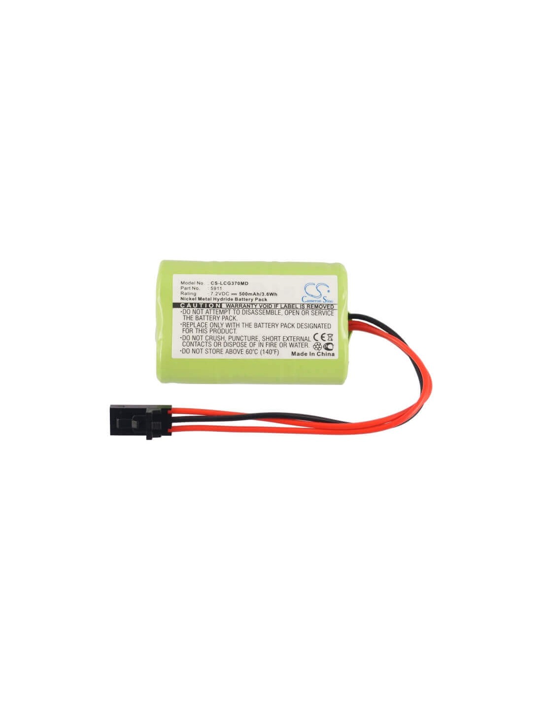 Battery for Lucas-grayson Odiometer Gsi 37, Odiometer Gsi37 7.2V, 500mAh - 3.60Wh