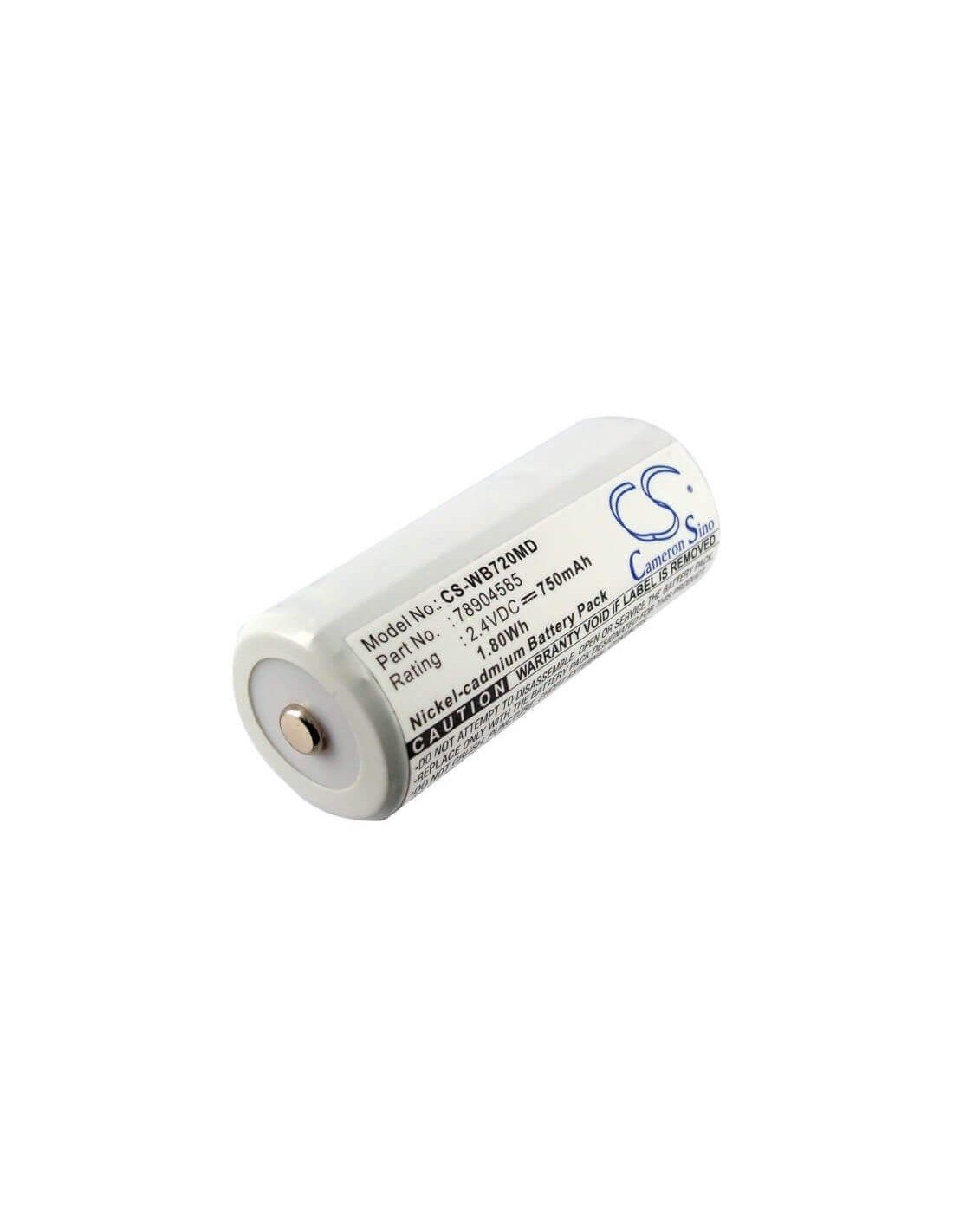 Battery for Welch Allyn, Cardinal Medical Cjb-720 2.4V, 750mAh - 1.80Wh