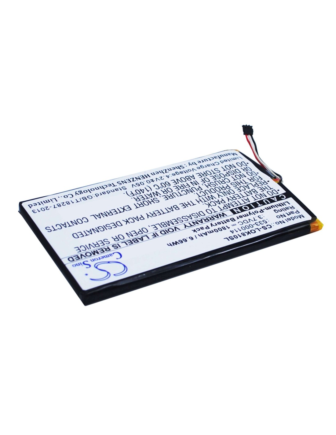Battery for Logitech Iiiuminated Keyboard K810, K810 3.7V, 1800mAh - 6.66Wh