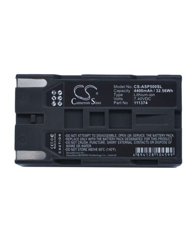 Battery for Ashtech Promark 500, Proflex 500, Promark 800 7.4V, 4400mAh - 32.56Wh