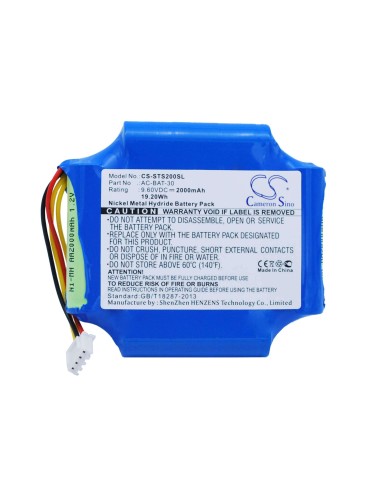 Battery for Shinewaytech S20a, S20n, S20c 9.6V, 2000mAh - 19.20Wh