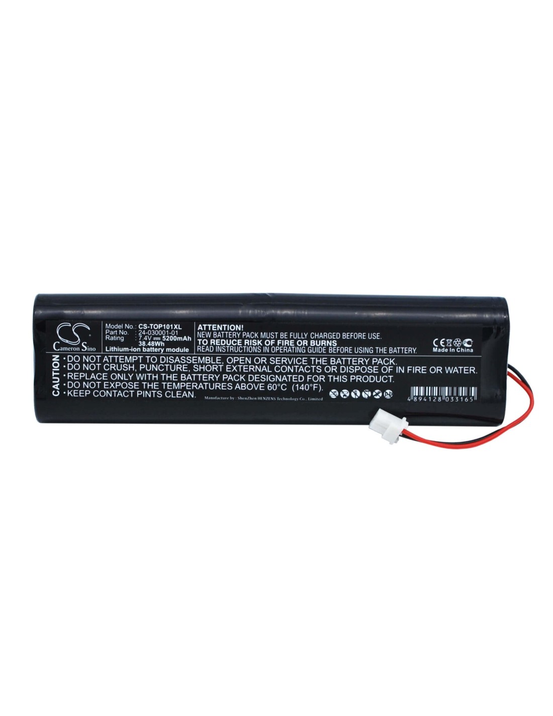 Battery for Topcon Hiper Pro, Hiper Lite Plus, Hiper-l1 7.4V, 5200mAh - 38.48Wh