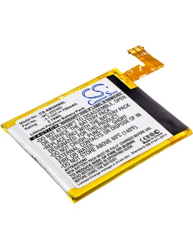 Battery for Amazon Kindle 6, D01100, Kindle 4 3.7V, 750mAh - 2.78Wh