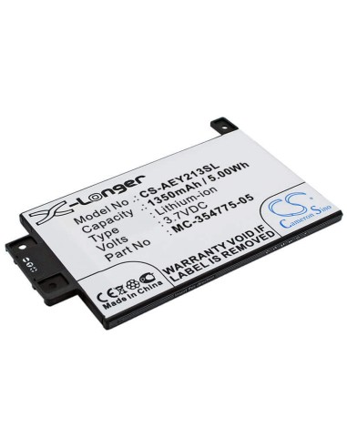 Battery for Amazon Kindle Paperwhite 2013, Kindle Touch 6 Inch 2013, Kindle Touch 3g 6 Inch 2013 3.7V, 1600mAh - 5.92Wh