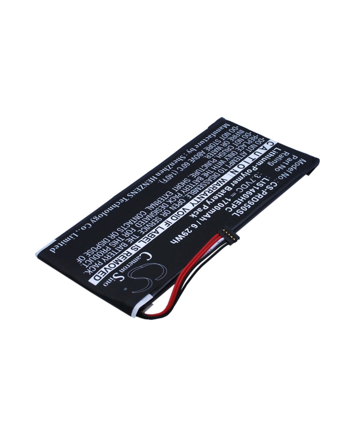 Battery for Sony Prs-950, Prs-950sc 3.7V, 1700mAh - 6.29Wh