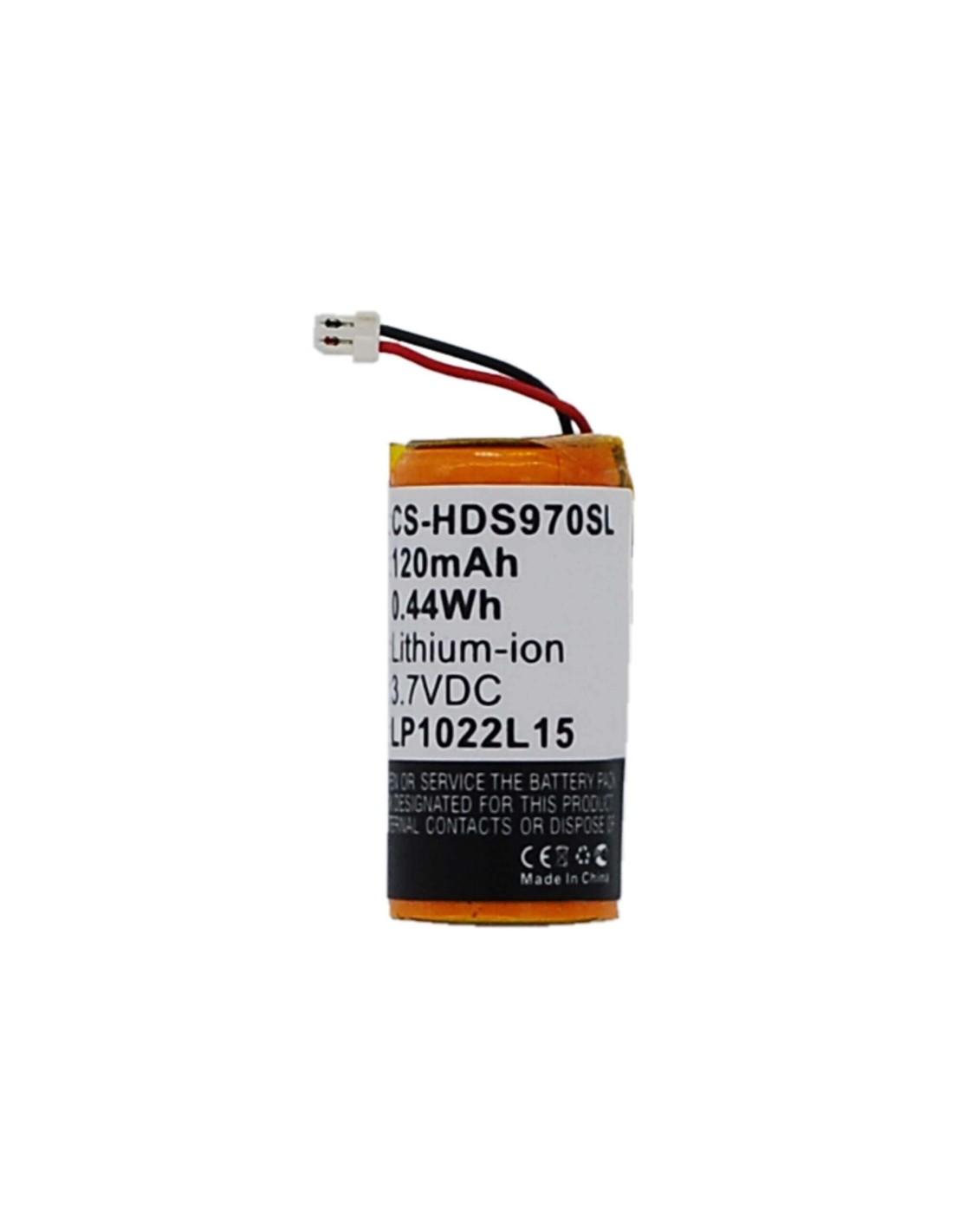 Battery for Sony Hbh-ds970 3.7V, 120mAh - 0.44Wh