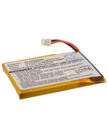 Battery for Hp Bluetooth Stereo Headphones 3.7V, 500mAh - 1.85Wh