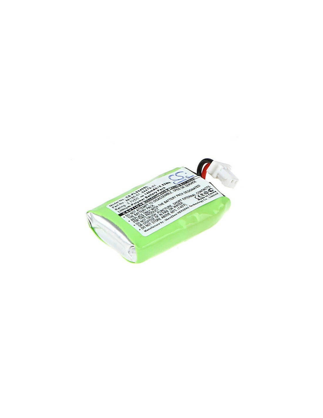 Battery for Plantronics Cs540, Cs540a, Savi Cs540 3.7V, 140mAh - 0.52Wh