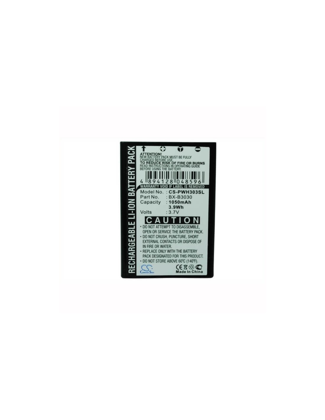 Battery for Panasonic Wx-h3030, Wx-t3020, Attune 3020 3.7V, 1050mAh - 3.89Wh