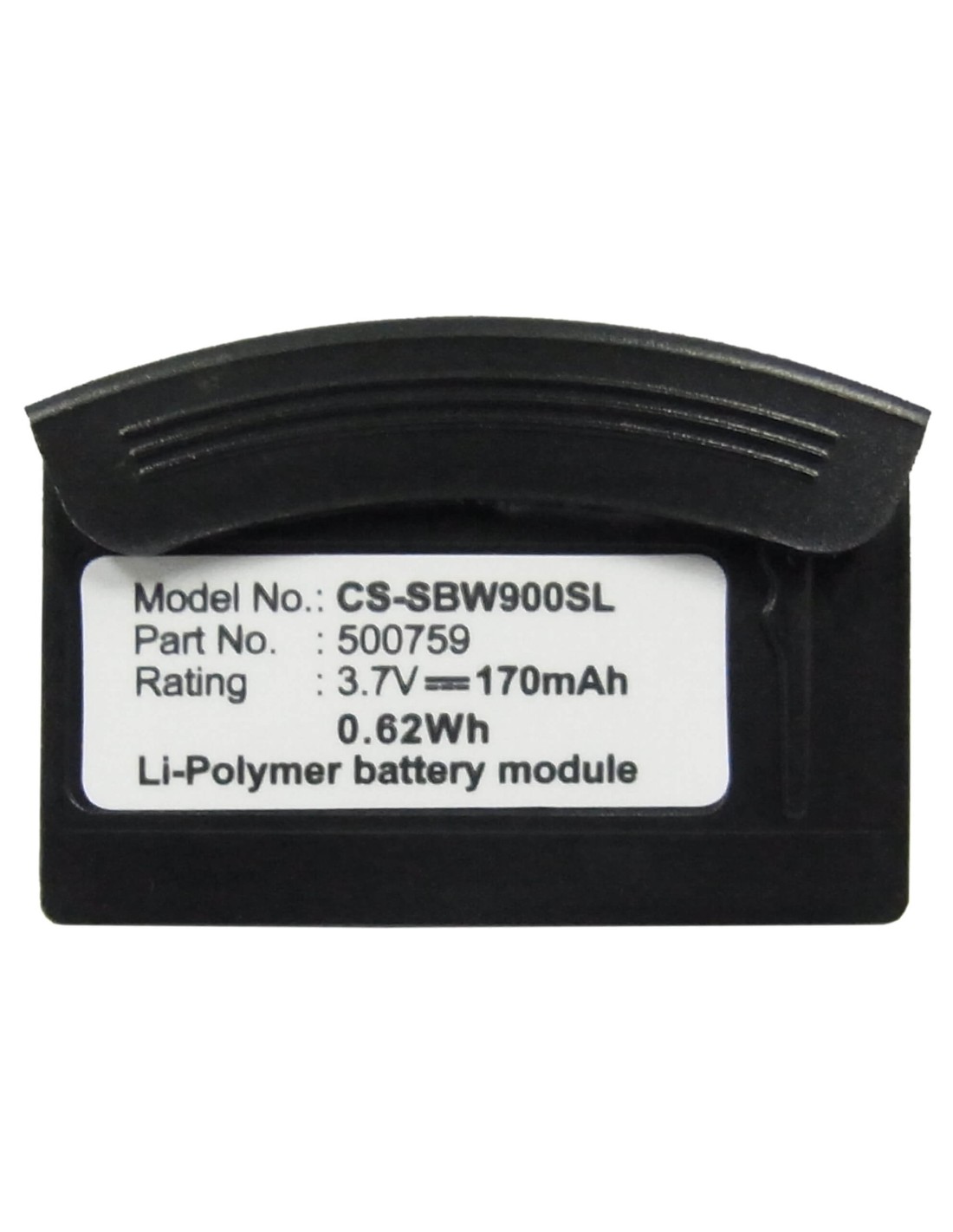 Battery for Sennheiser Bw900, Bw900bat 3.7V, 170mAh - 0.63Wh