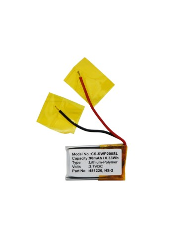 Battery for Samsung Wep-200, Wep-210, We-p301 3.7V, 90mAh - 0.33Wh