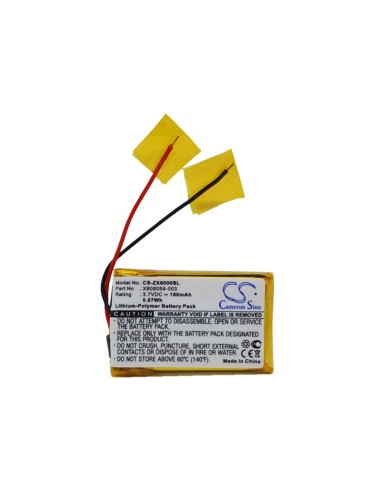 Battery for Microsoft Lifechat Zx-6000 3.7V, 180mAh - 0.67Wh
