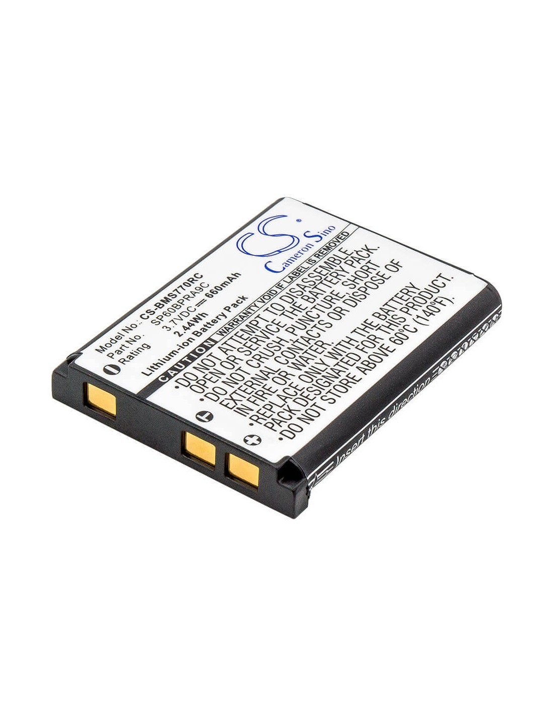 Battery for Sony Bluetooth Laser Mouse, Vgp-bms77 3.7V, 660mAh - 2.44Wh