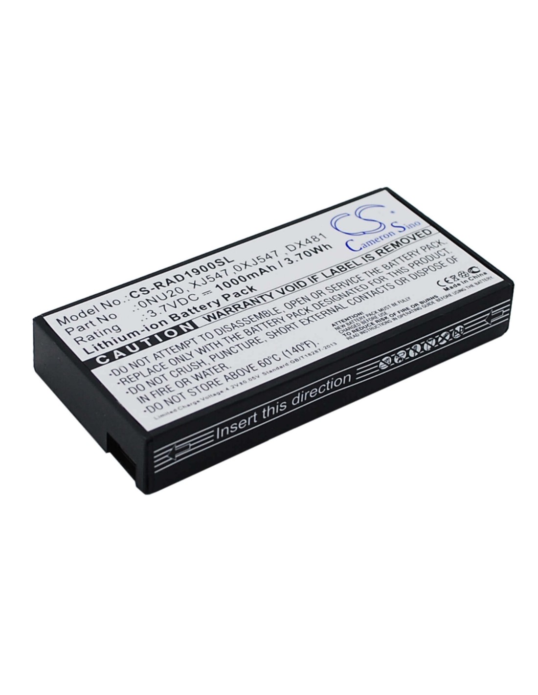 Battery for Dell Poweredge 1900, Poweredge 1950, Poweredge 2900 3.7V, 1000mAh - 3.70Wh