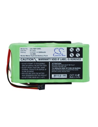 Battery for Fluke Scopemeter 120, Fluke 43 Power Quality Analyzers, Fluke 43b Power Quality Analyzers 4.8V, 3000mAh - 14.40Wh