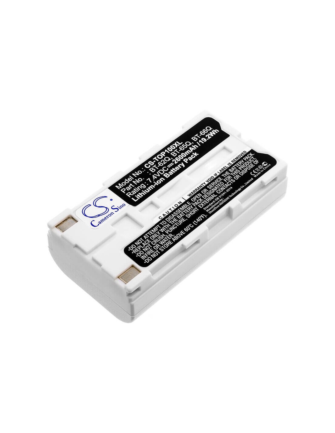 Battery for Sokkia Shc250, Shc2500, Shc250 Data Collector 7.4V, 2600mAh - 19.24Wh