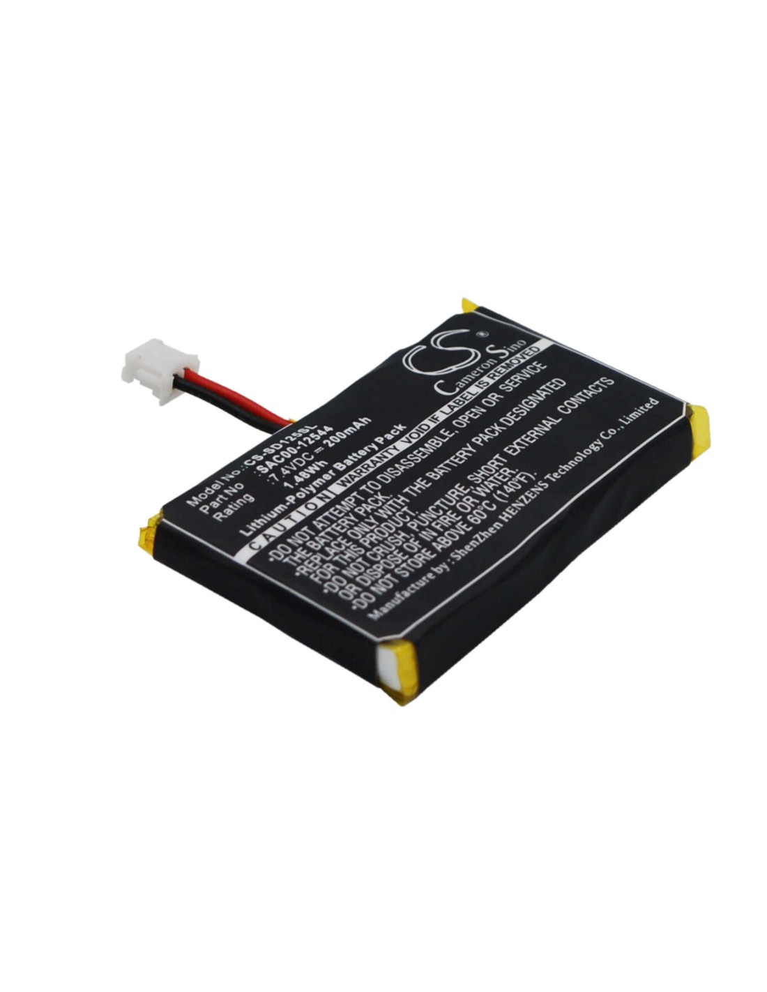 Battery for Sportdog Sd-1225 Trainer Receiver, Sd-1825 Trainer Receiver, Sd-2525 Trainer Receiver 7.4V, 200mAh - 1.48Wh