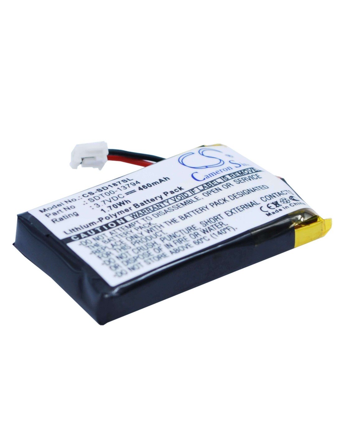Battery for Sportdog Sd-2525 Prohunter Transmitter, Sd-1875 Remote Beeper 3.7V, 460mAh - 1.70Wh