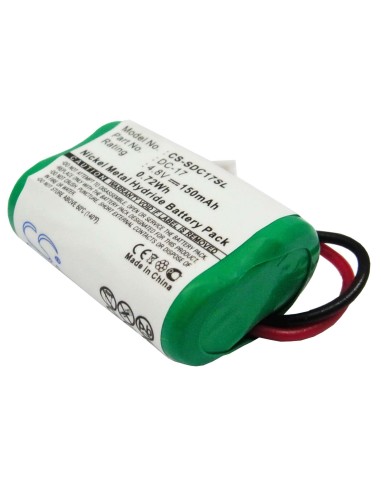 Battery for Dogtra Fieldtrainer Sd-400, Transmitters Sd-400s, Wetlandhunter Sd-400 Camo 4.8V, 150mAh - 0.72Wh