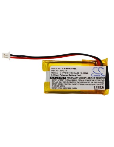 Battery for Dogtra Ys300 Bark Control Collar 3.7V, 300mAh - 1.11Wh