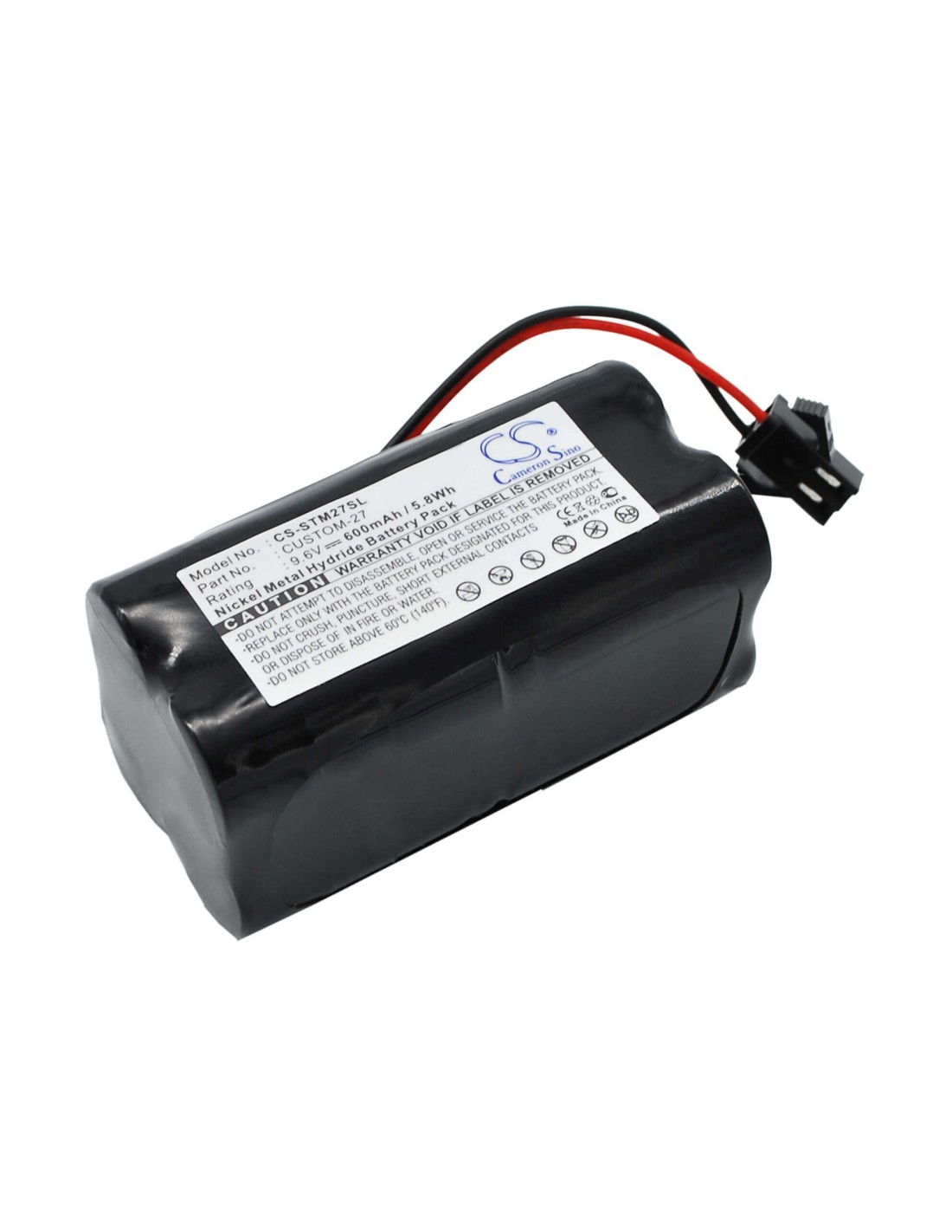 Battery for Tri-tronics 1016200 9.6V, 600mAh - 5.76Wh