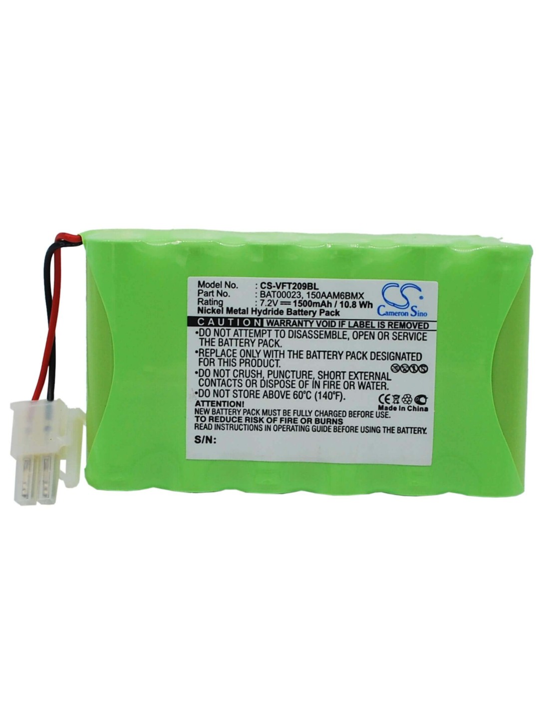 Battery for Verifone Nurit 2085u, Nurit 2090 7.2V, 1500mAh - 10.80Wh
