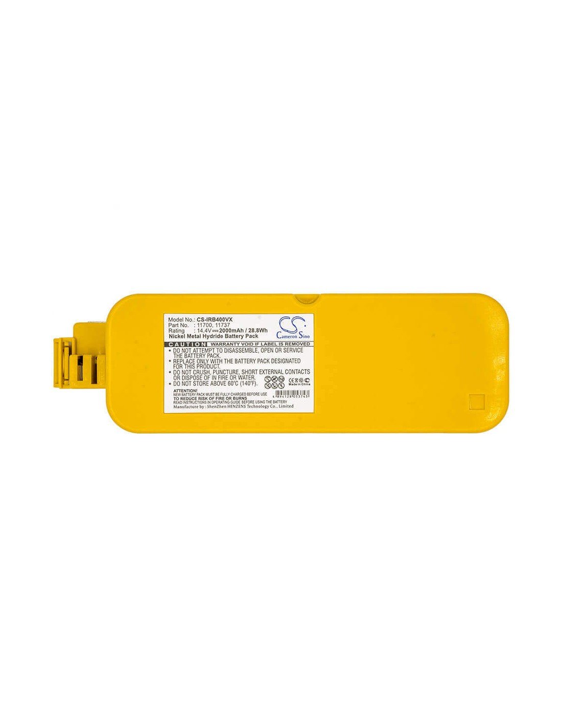 Battery for Cleanfriend M488 14.4V, 2000mAh - 28.80Wh