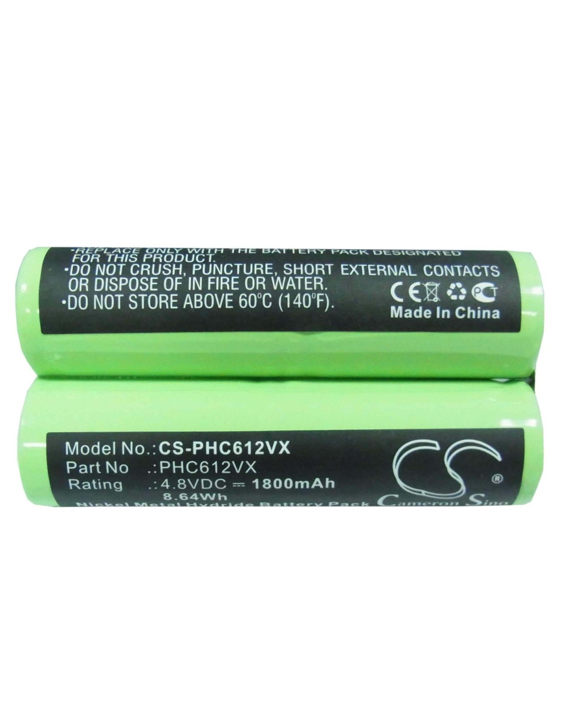 Battery for Philips Fc6125 4.8V, 1800mAh - 8.64Wh
